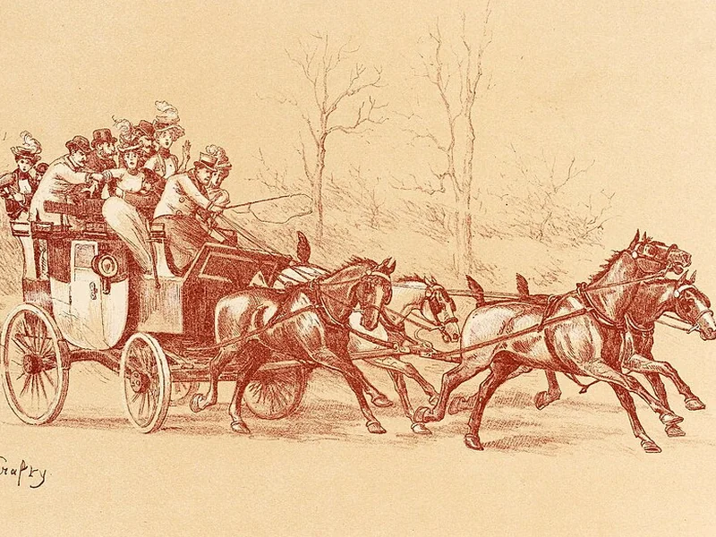 1840-Crafty, Victor Eugène Géruzez - La carrozza